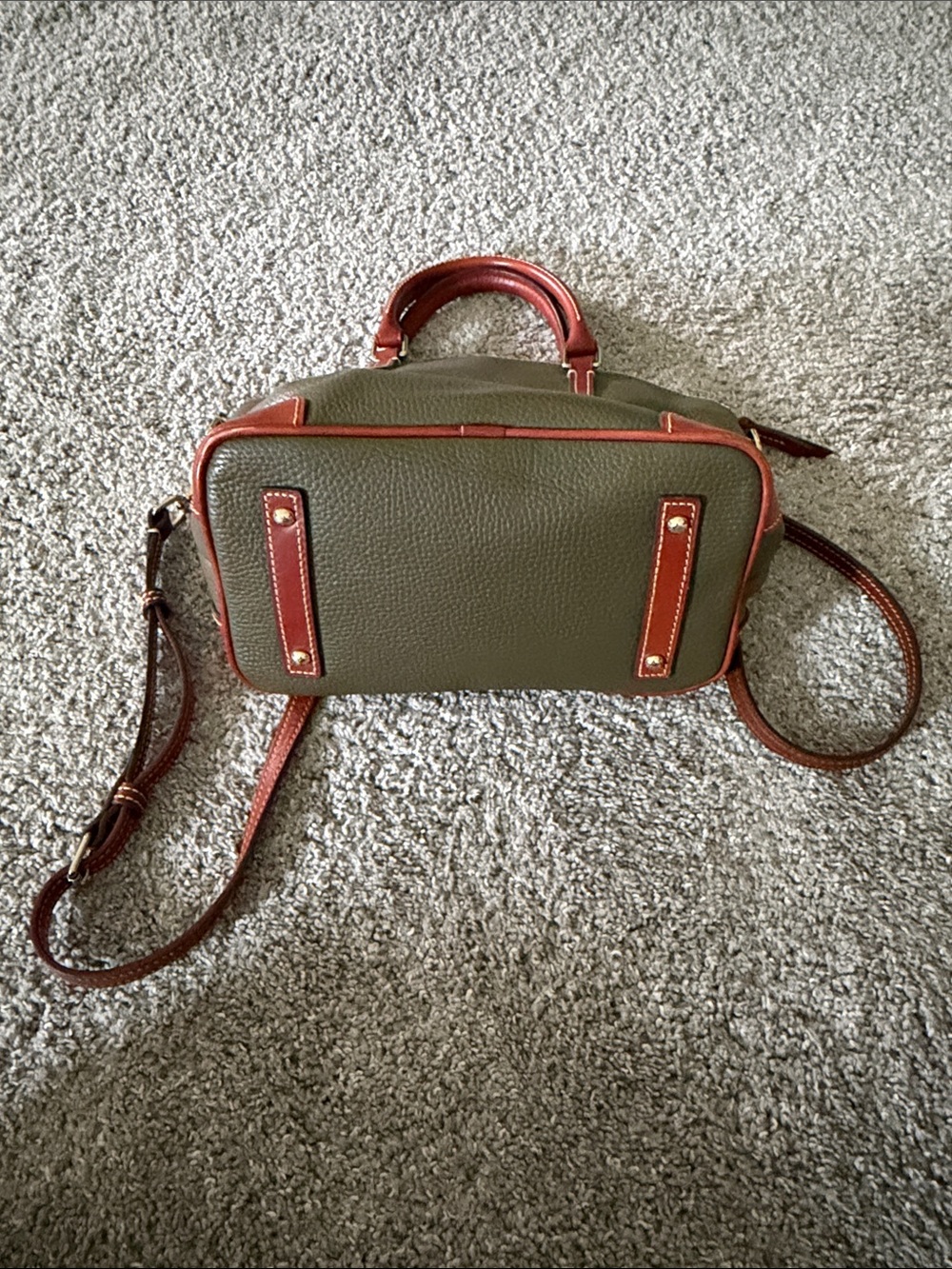 Dooney & Bourke Pebble Leather Grain Geena Satchel - Picture 4 of 12